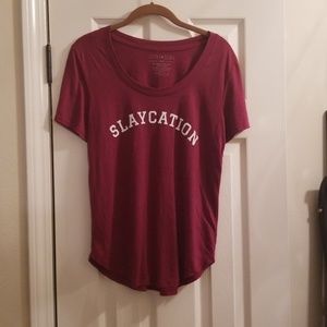 Maroon tee